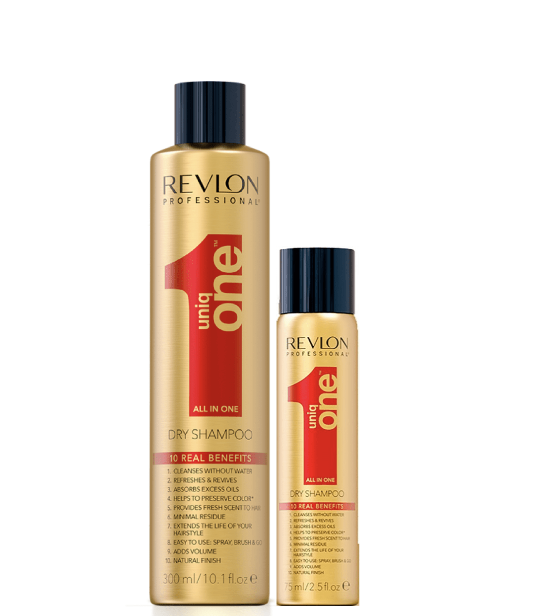 Revlon Professional Uniq Dry Shampoo 300ml + 75ml Travel Size | OZ & Beauty