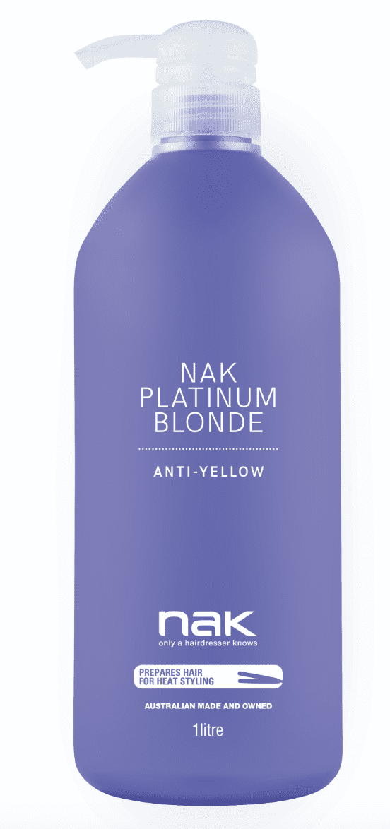 Nak Platinum Blonde Anti Yellow Shampoo 1000ml Old Packaging
