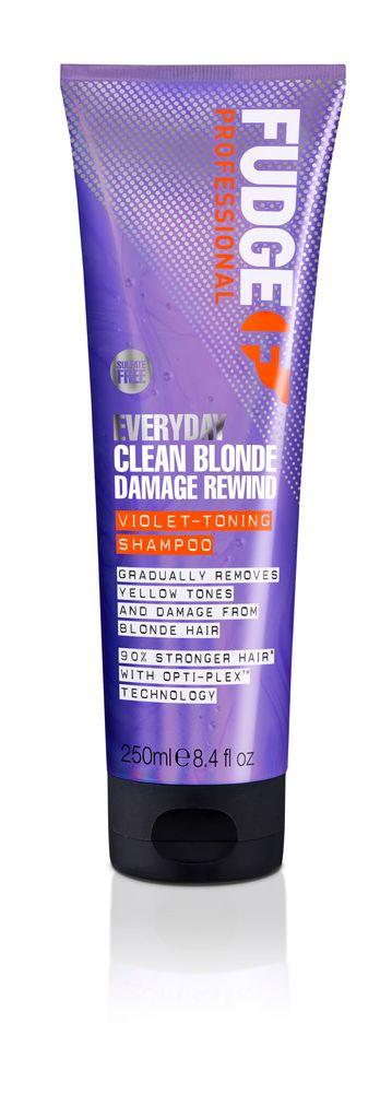 Fudge Everyday Clean Blonde Damage Rewind Violet Toning Shampoo | OZ Hair & Beauty