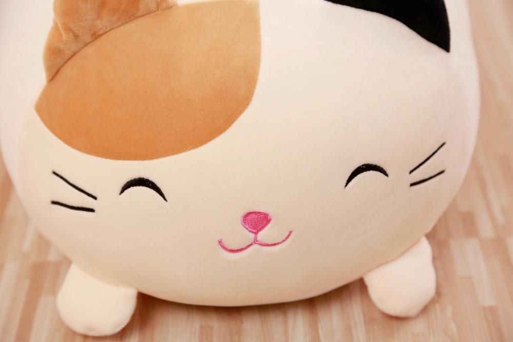 squishy cat plush pillow