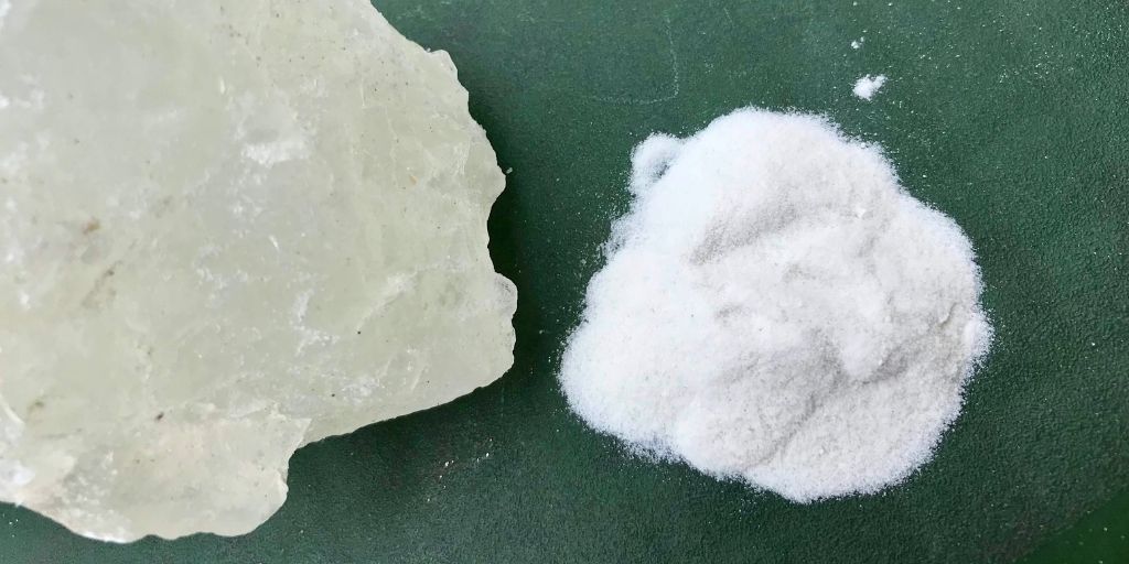 Alum Block in Crystal and Powdered Form