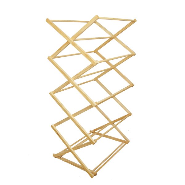 Wooden Clothes Drying Rack â€