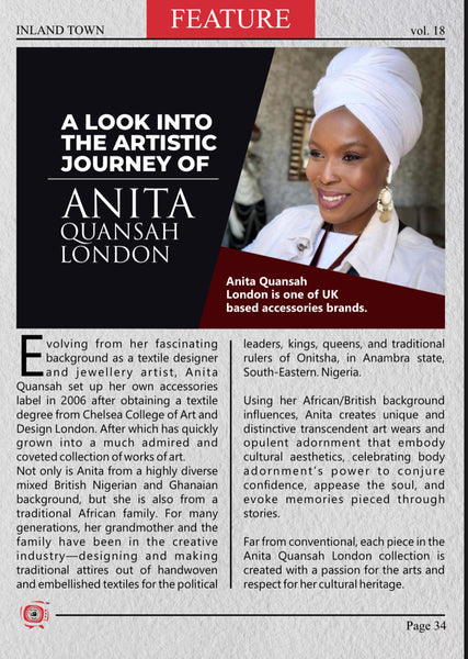 Latest Press Anita Quansah London on InlandTown 