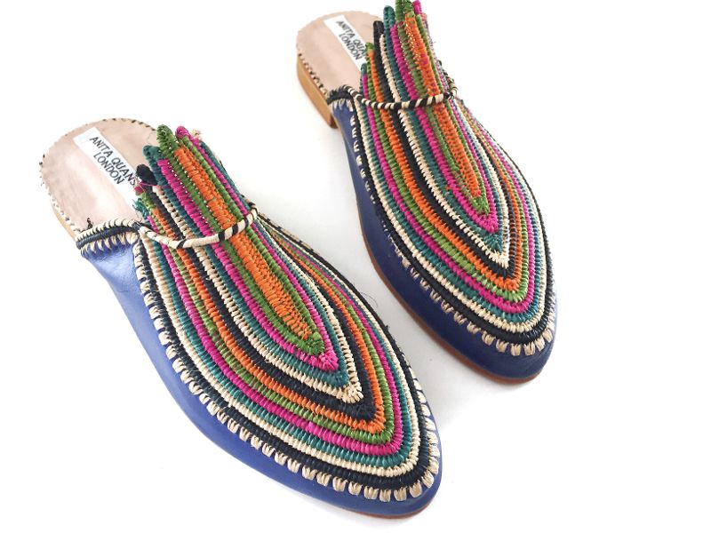 multi coloured slippers