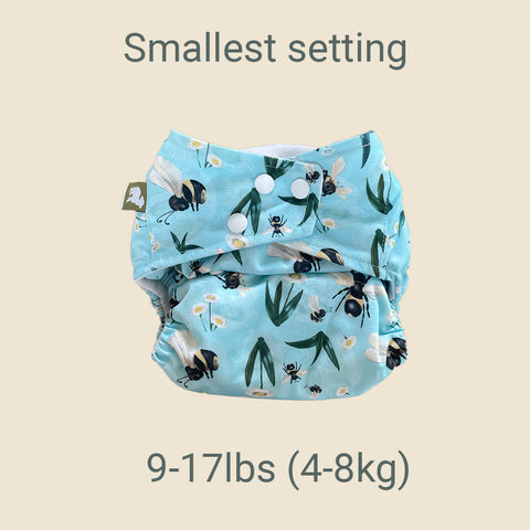 smallest pocket nappy setting for newborns