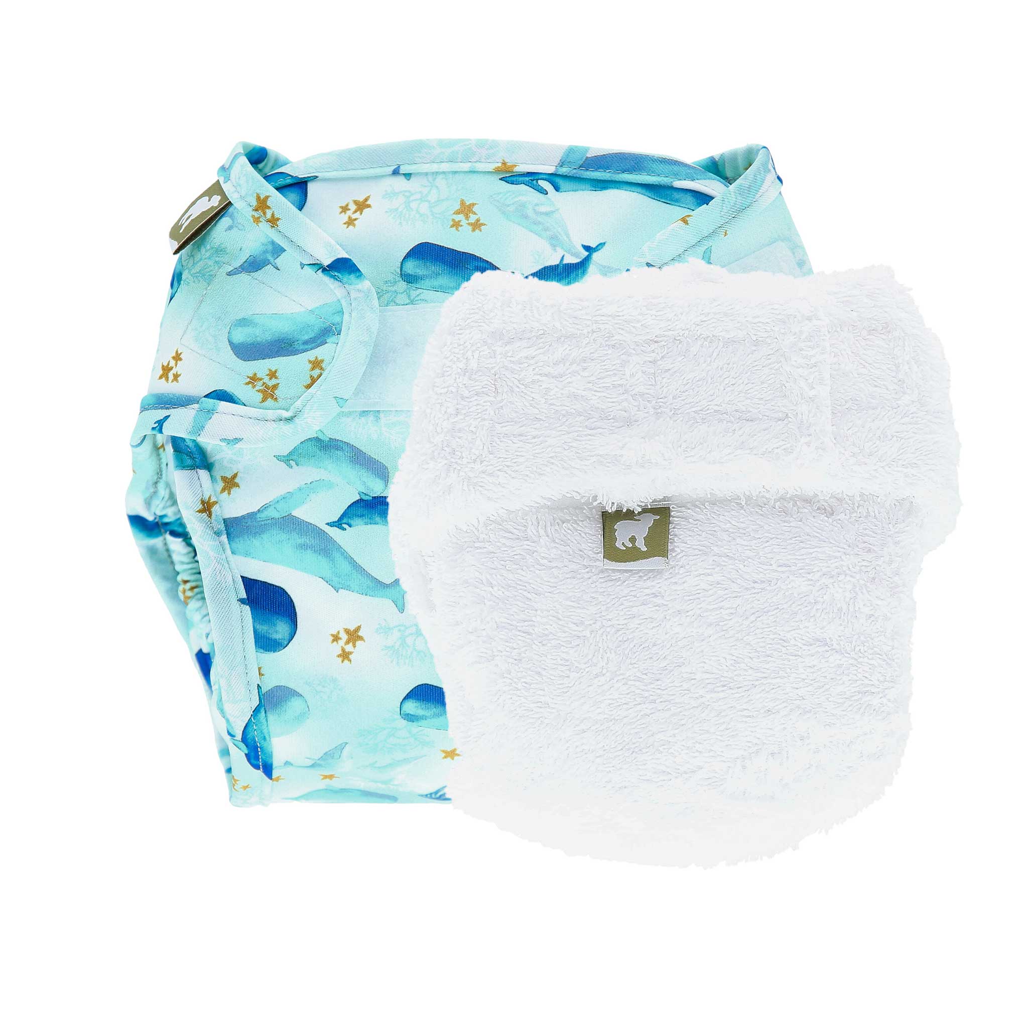 LittleLamb cloth cotton nappy and wrap trial kit 