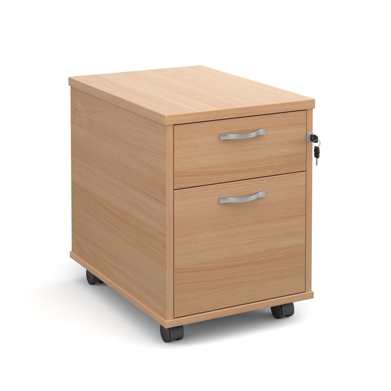 Maestro 2 3 Drawer Mobile Pedestal With Handles Zilo Furniture
