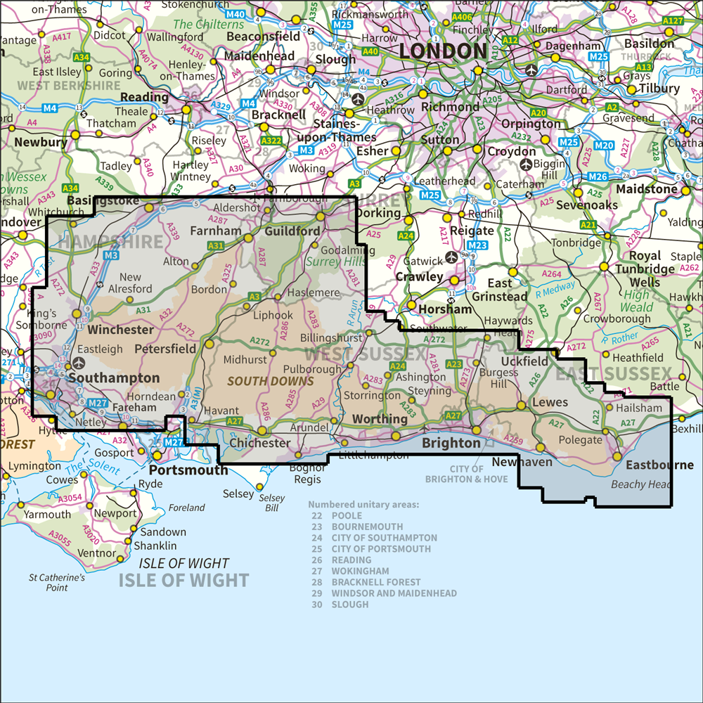 South Downs Map