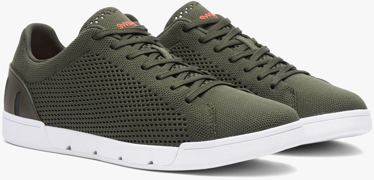 Swims Breeze Tennis Knit OLIVE/WHITE 