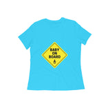Baby on Board Round Neck T-shirt for - Mom to Be - Women