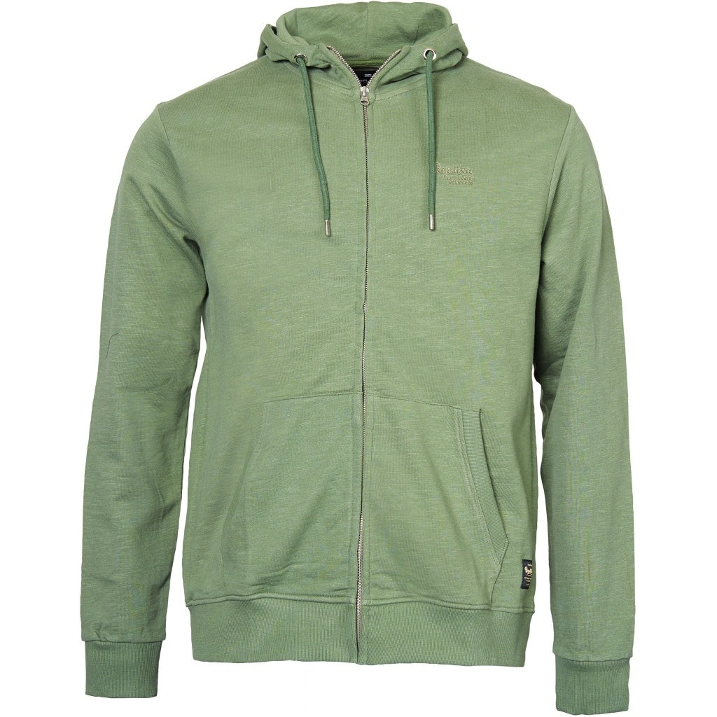 olive green zip hoodie