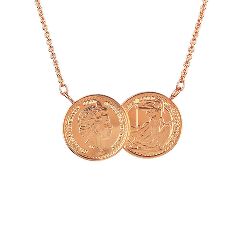 Classics 77 Elemental Double Coin Necklace in Black for Men | Lyst Australia