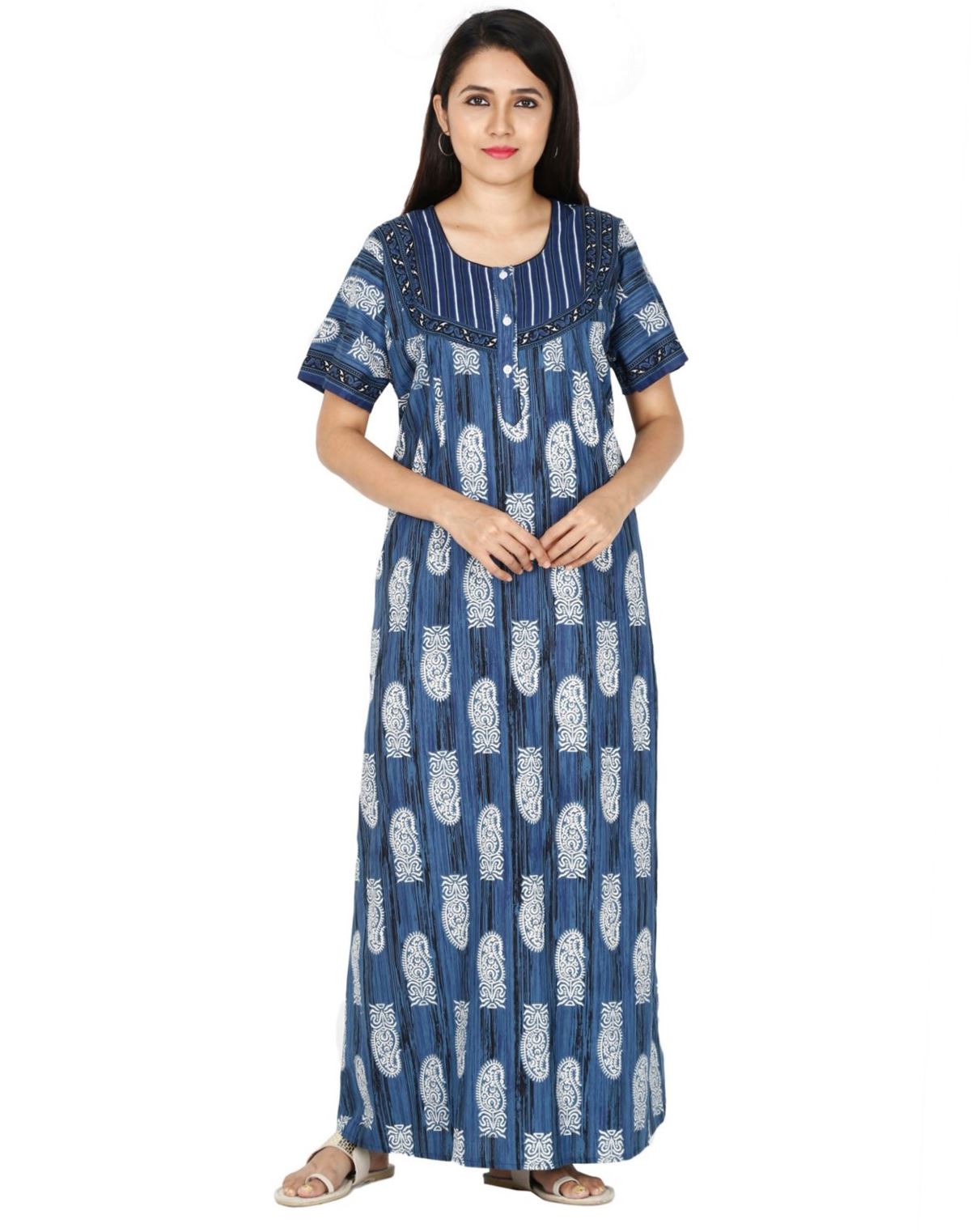 cotton night dress for ladies online