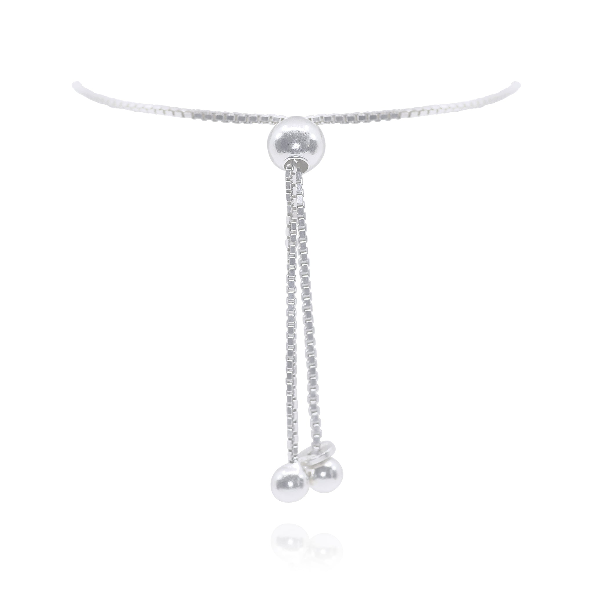 Sterling Silver Ball Chain Bracelet Sterling Silver / Small