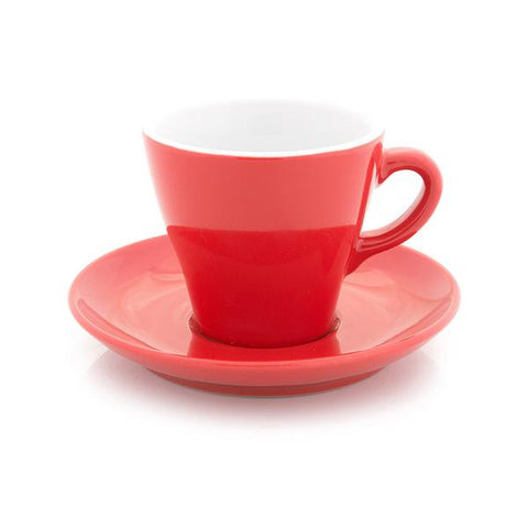 Red Tulip shape cappuccino cup 6 oz - Tasse tulipe à cappuccino rouge 