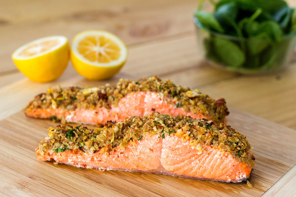 Almond, Lemon, Parsley-crusted Salmon Recipe | BePure – BePure Wellness