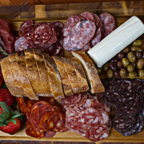 History of French and Italian cuisine charcuterie platter