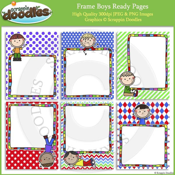 Frame Boys Girls 8 12 X 11 Ready Pages