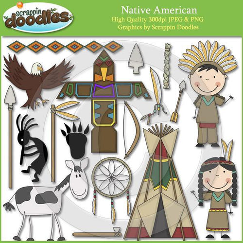 native american clip art for kids