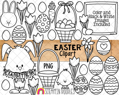 easter egg hunt clip art black and white