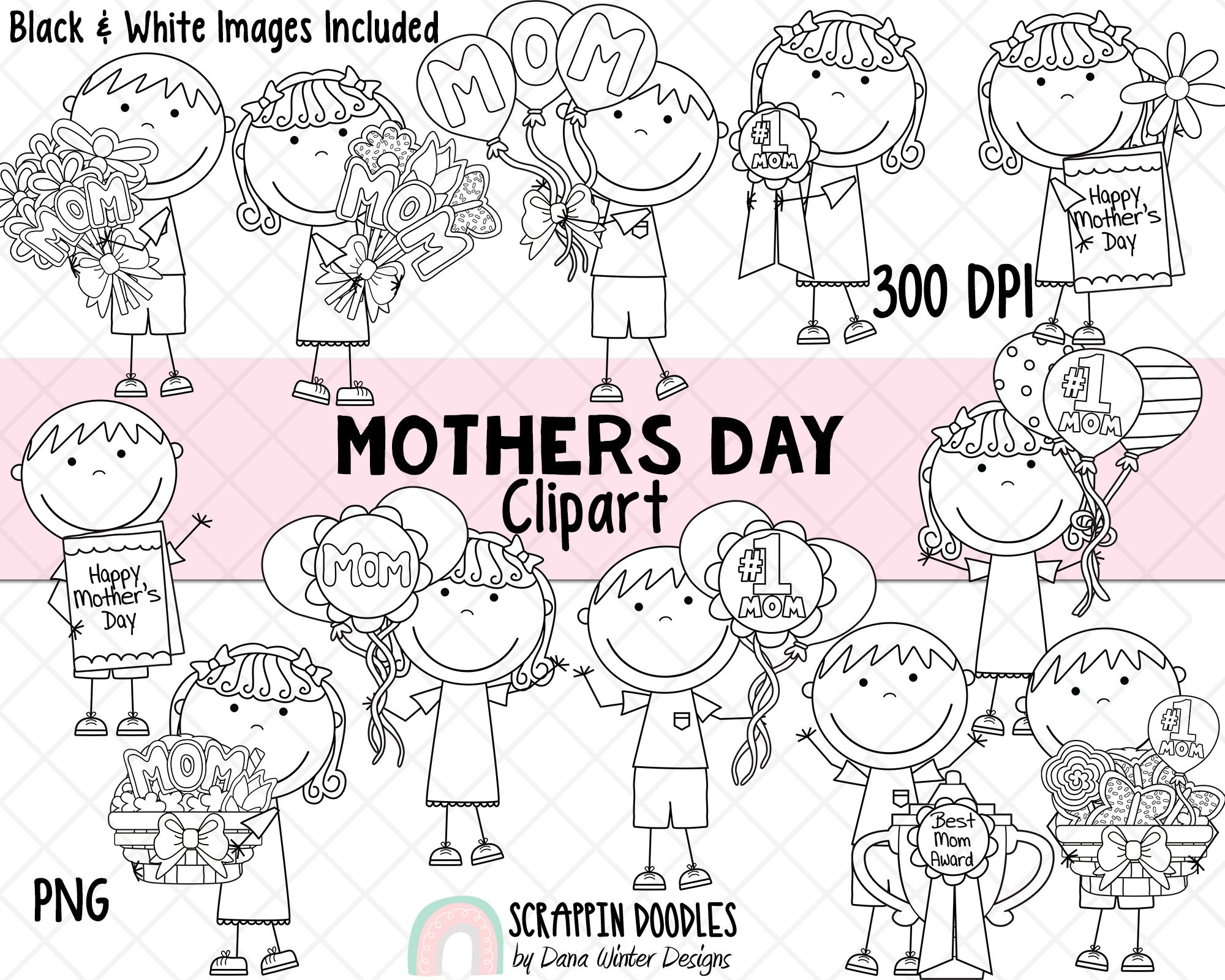 Download Mum Clipart Mothers Day Sublimation Designs