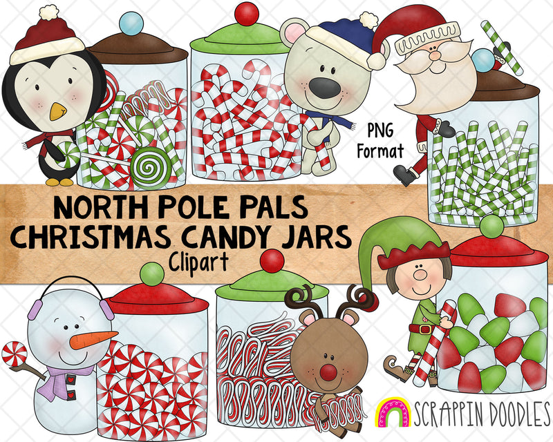 clipart of christmas candy