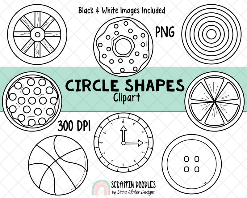 clipart circle black and white pattern