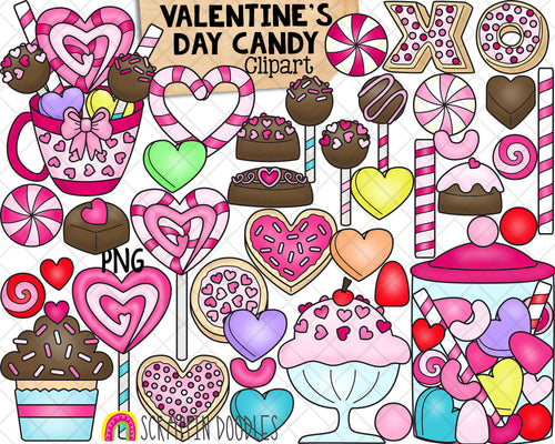 Valentine Pencils Clip Art