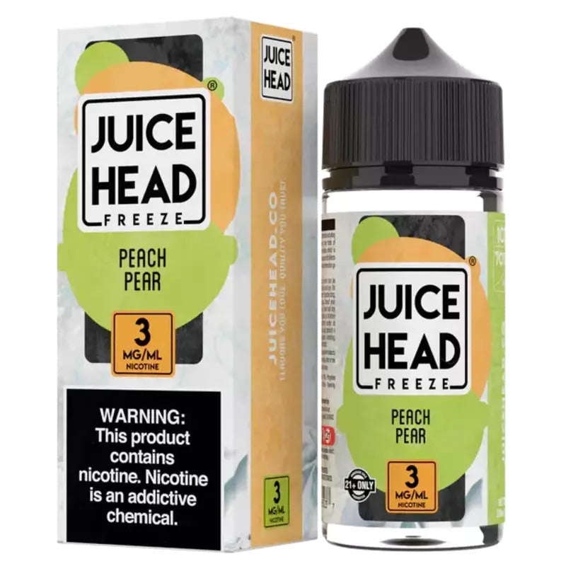 SALE! JUICE HEAD E-LIQUID PEACH PEAR FREEZE - 30ML(FREEBASE)