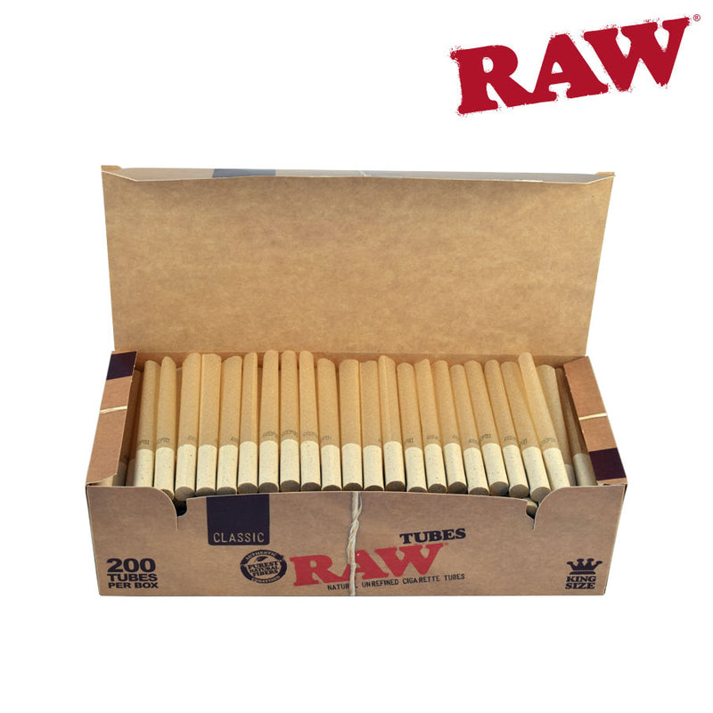 Raw Tubes Rolling 200 Box Bc Smoke Shop