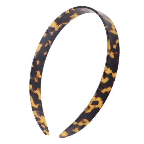 Parcelona French Duo Wide Tortoise Shell Celluloid Acetate Hair Headba ...