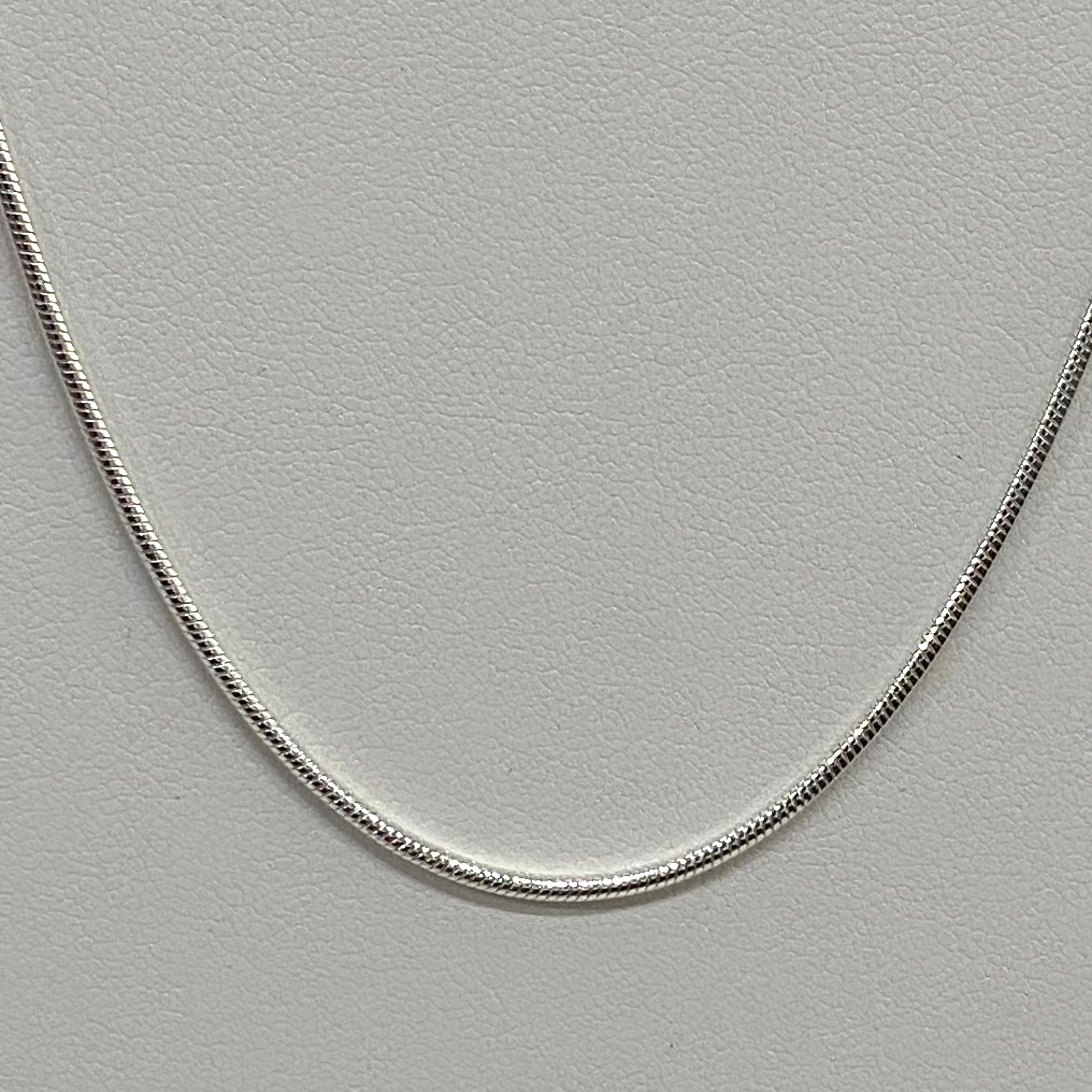 16” Silver Plate Snake Chain Necklace