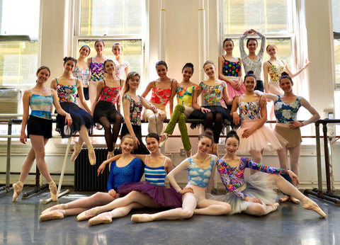 dancers posing in Chameleon leotards