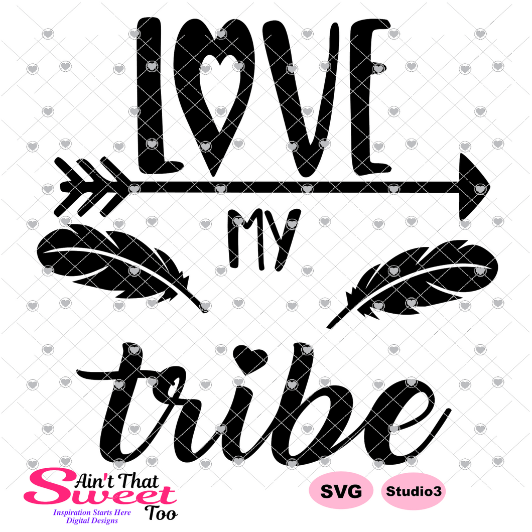 Download Love My Tribe - Transparent PNG, SVG - Silhouette, Cricut ...