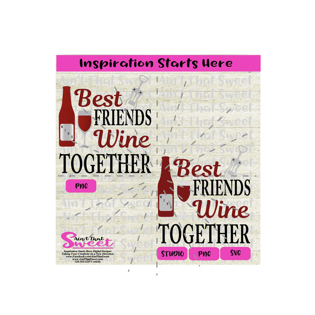 Free Free 189 Best Friends Wine Svg SVG PNG EPS DXF File