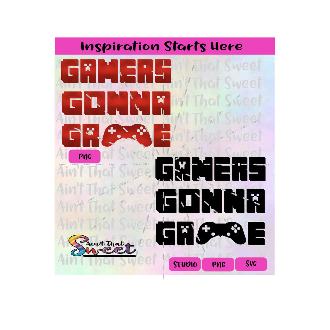 Download Gamers Gonna Game | Game Console - Transparent PNG, SVG - Silhouette, - Ain't That Sweet
