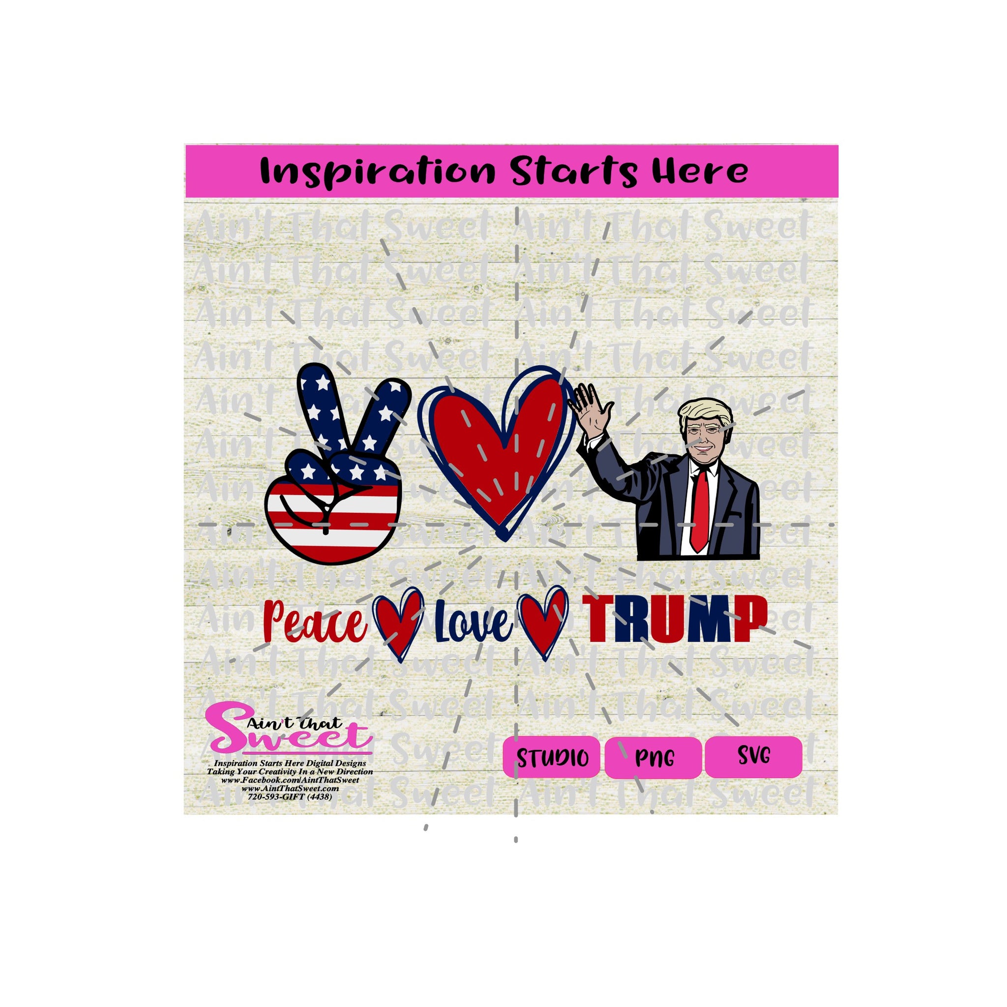 Download Peace Love Trump - Hand Heart Trump - Transparent PNG, SVG ...
