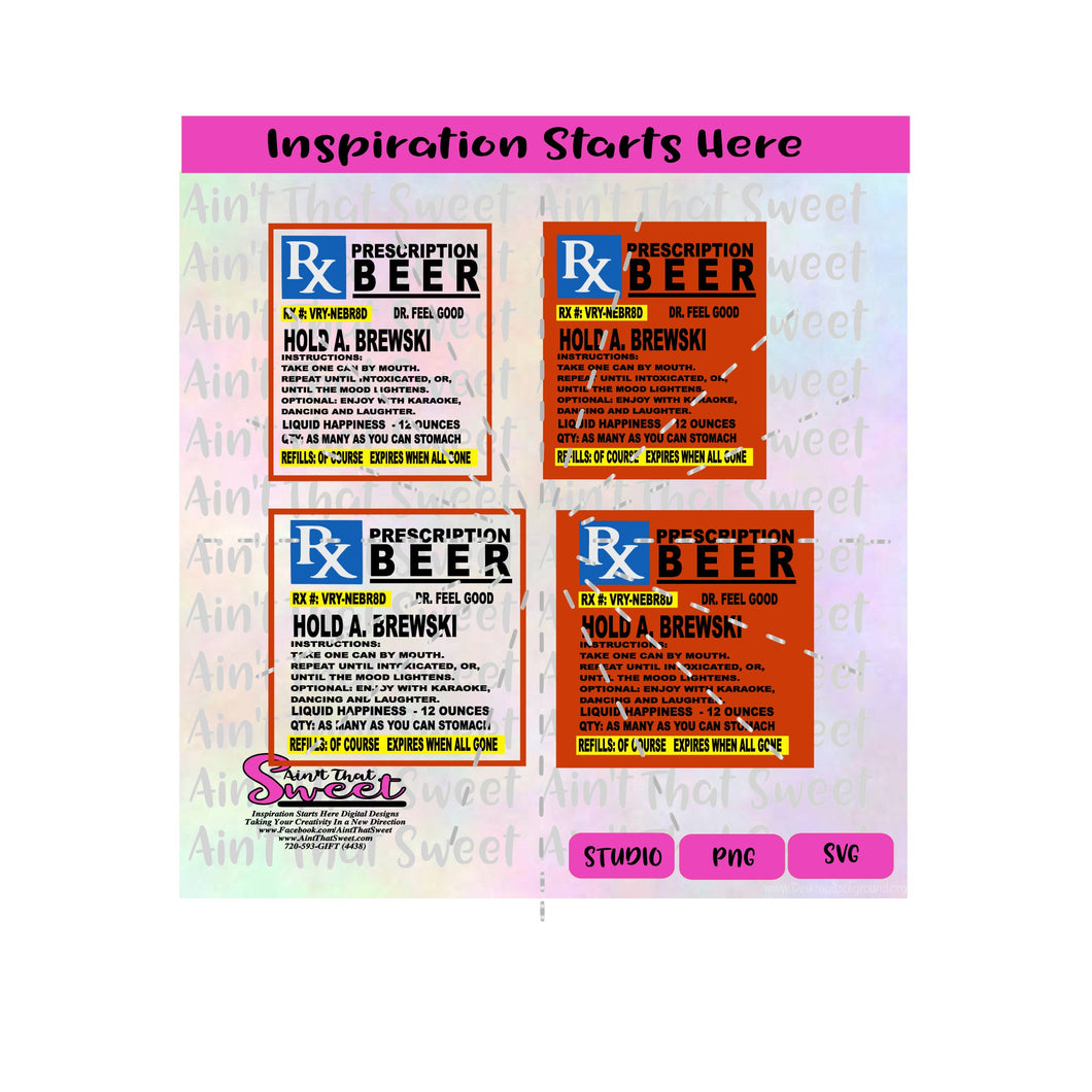 Download Prescription Bottle Instructions Beer Can 12 Ounce Label Transparent Ain T That Sweet