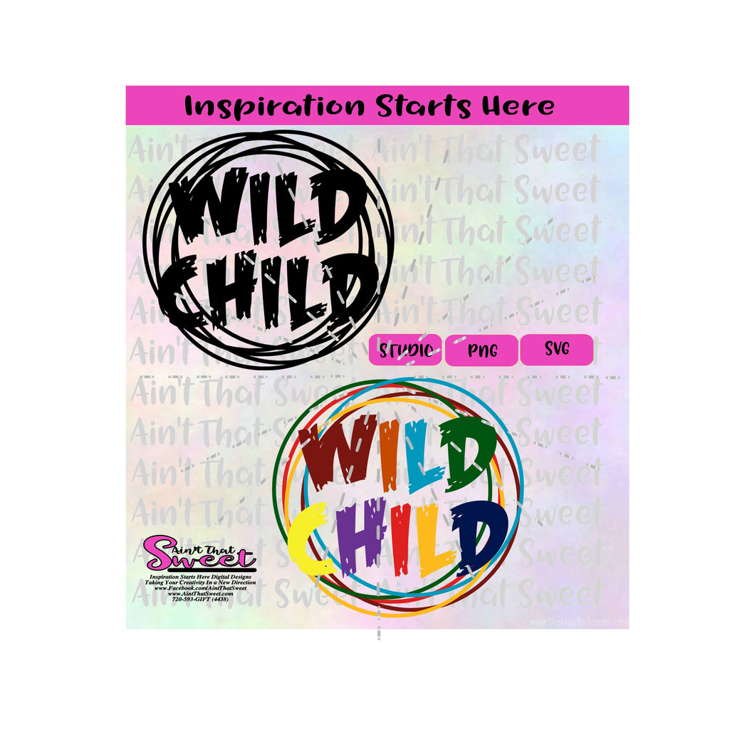 Download Wild Child Interlocking Circles Multi Colors Solid Color Trans Ain T That Sweet