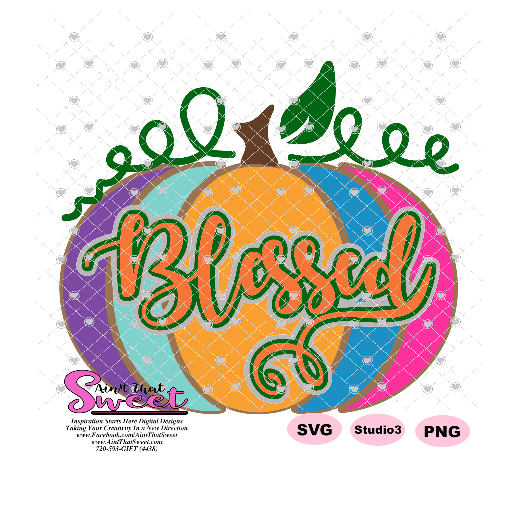 Blessed Pumpkin Leopard Print - Transparent PNG, SVG ...