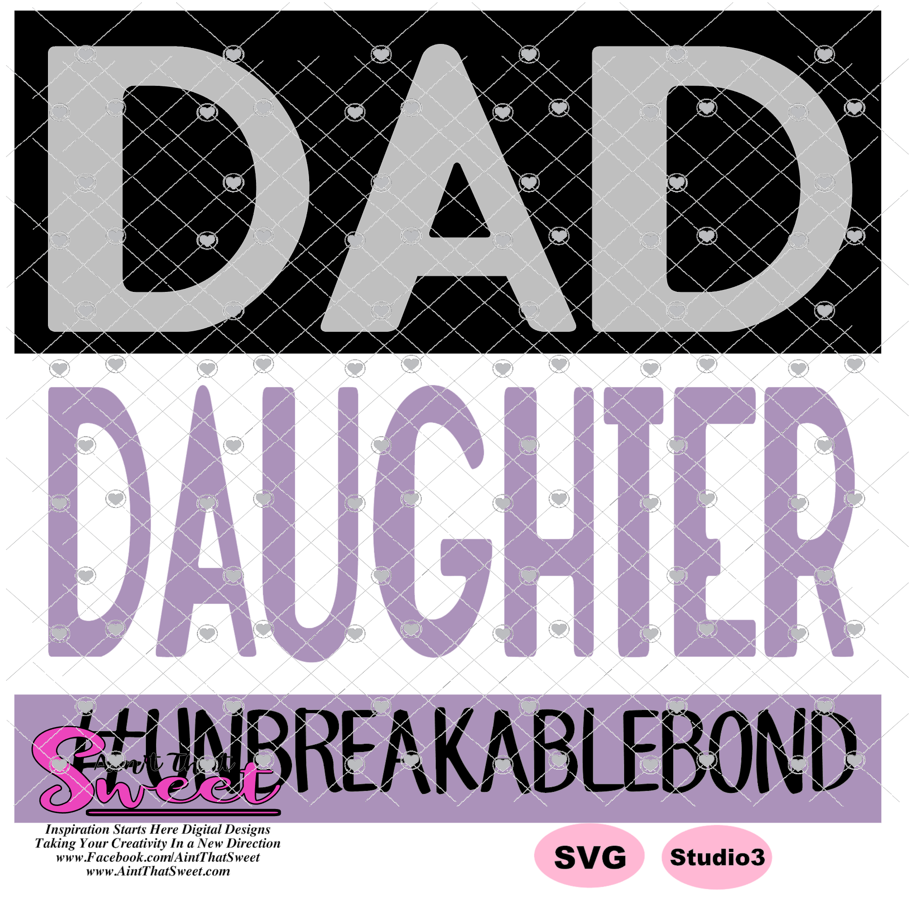 Download Dad Daughter Unbreakable Bond In Block - Transparent PNG ...