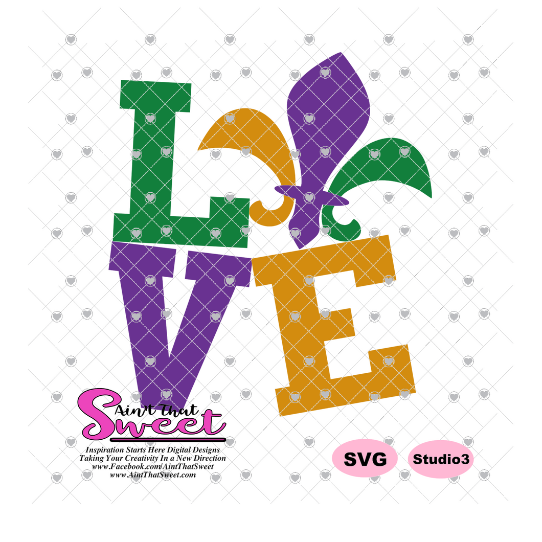 Download Mardi Gras Love - Transparent PNG, SVG - Silhouette ...