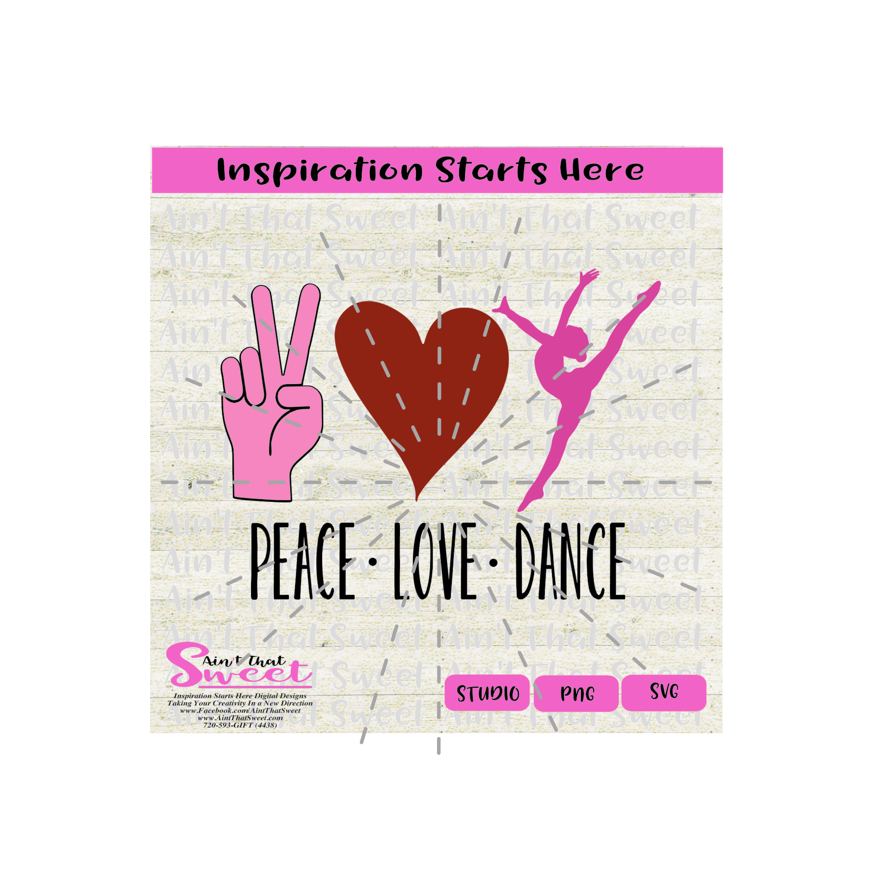 Peace Love Dance (Hand Heart Dancer) - Transparent PNG ...