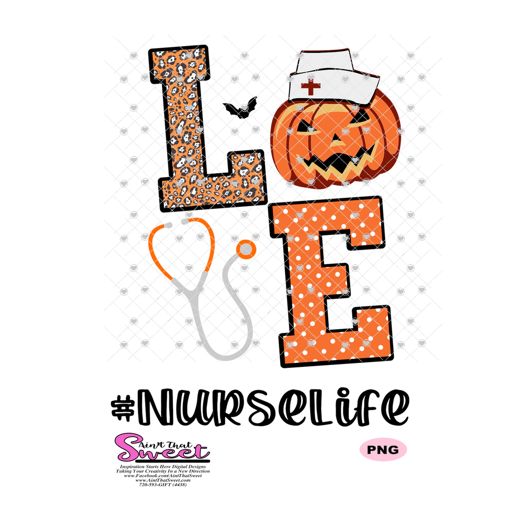 Download Love Nurse Life Pumpkin Stethoscope Nurselife Transparent Png Svg Ain T That Sweet