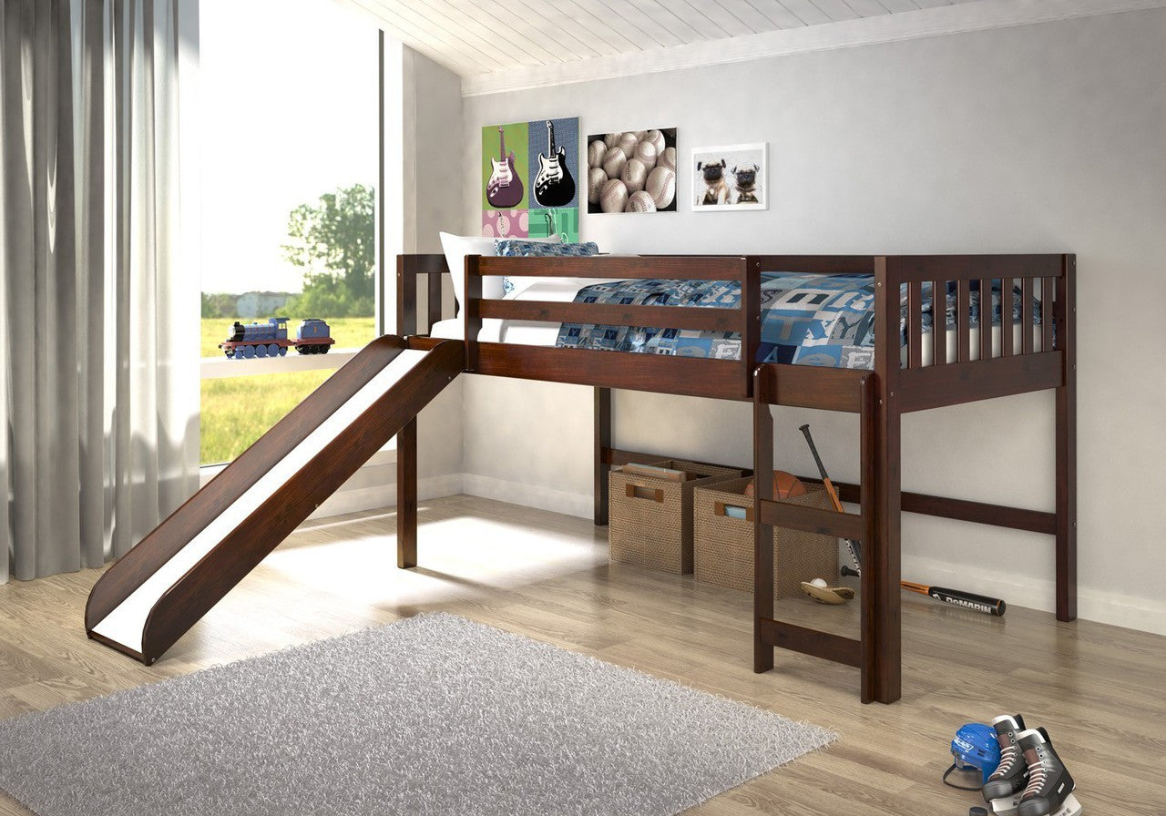 donco loft bed with slide