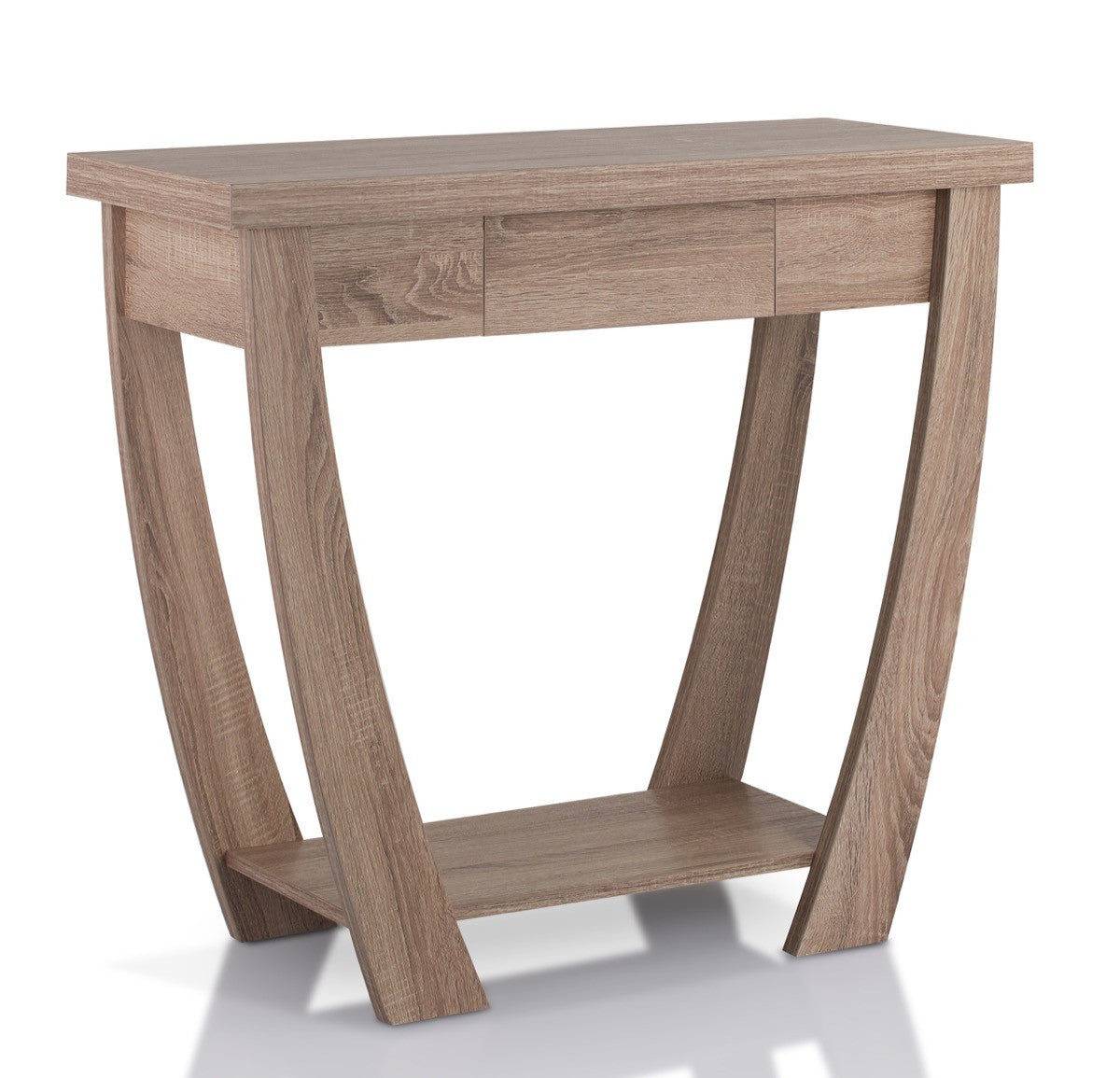 Furniture Of America Leena Single Drawer Entryway Table Light Oak