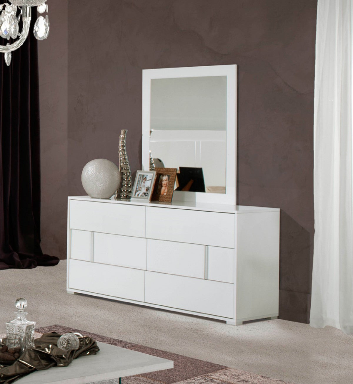 Vig Furniture Modrest Nicla Italian Modern White Dresser Hipbeds Com