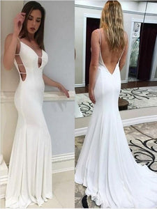 sexy white evening dress