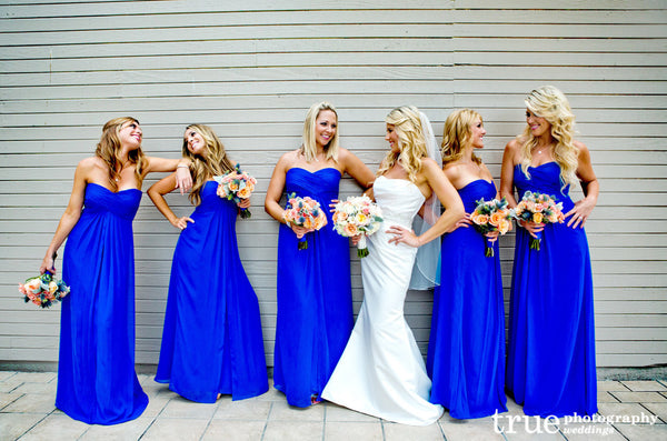 royal blue bridesmaid dress,long bridesmaid dress,chiffon bridesmaid d ...