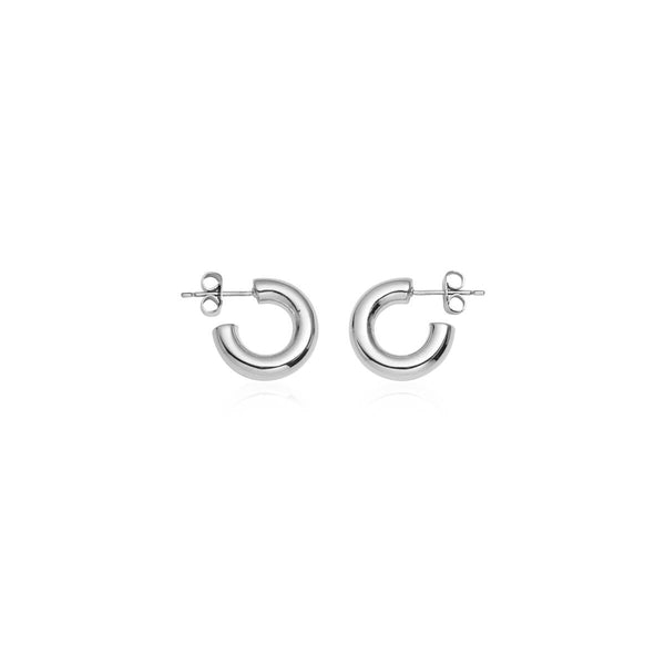 2-Tone Multi Diamond Huggie Hoop Earrings 14K Gold